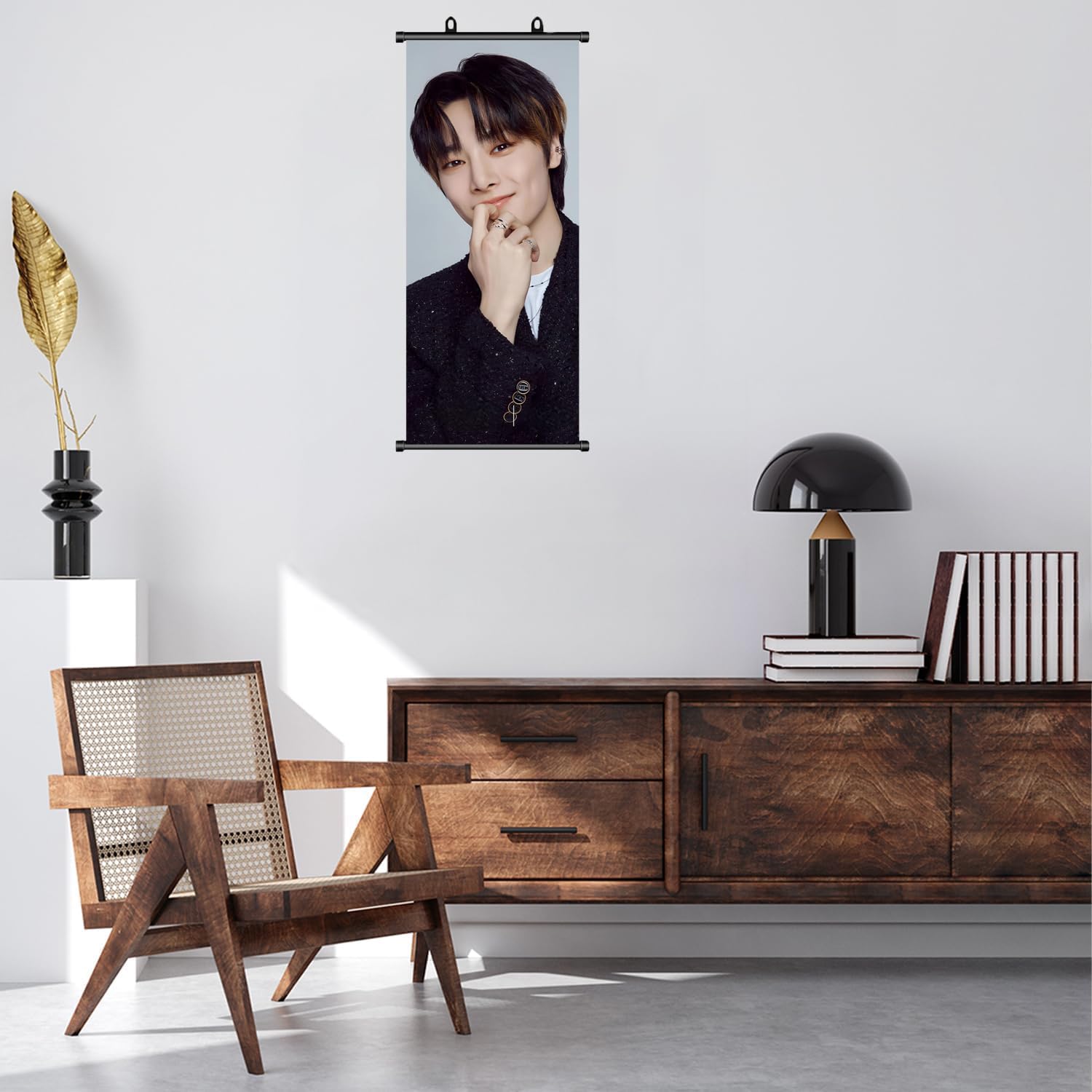 Stray Kids Stray Kids I.N - Poster arrotolabile, articolo per fan di StrayKids I.N Scroll, decorazione di compleanno, tessuto per decorazione da parete, 70 x 30 cm
