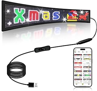 LED Sign, 23"x5" Programmable LED Sign with Bluetooth APP Control