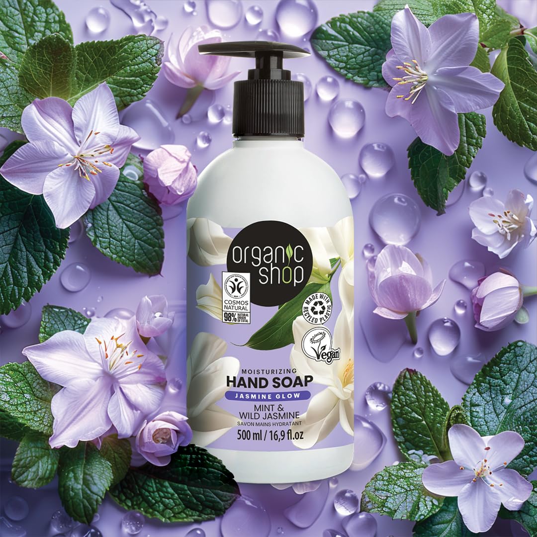 Organic Shop Natural Moisturising Hand Soap Mint & Jasmine 17.5oz