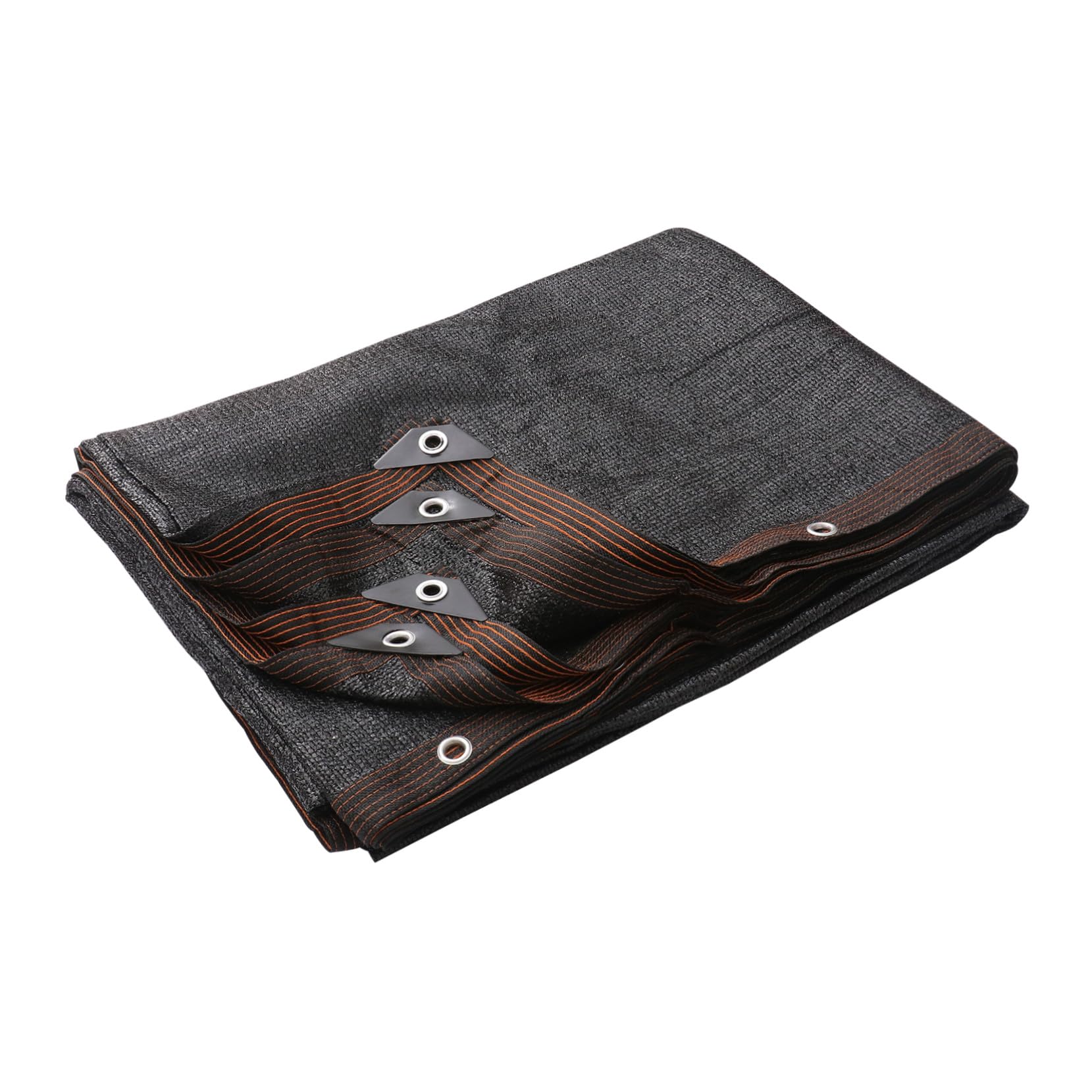 Malla sombreadora negra exterior con protección solar para patio y ocultación de jardín