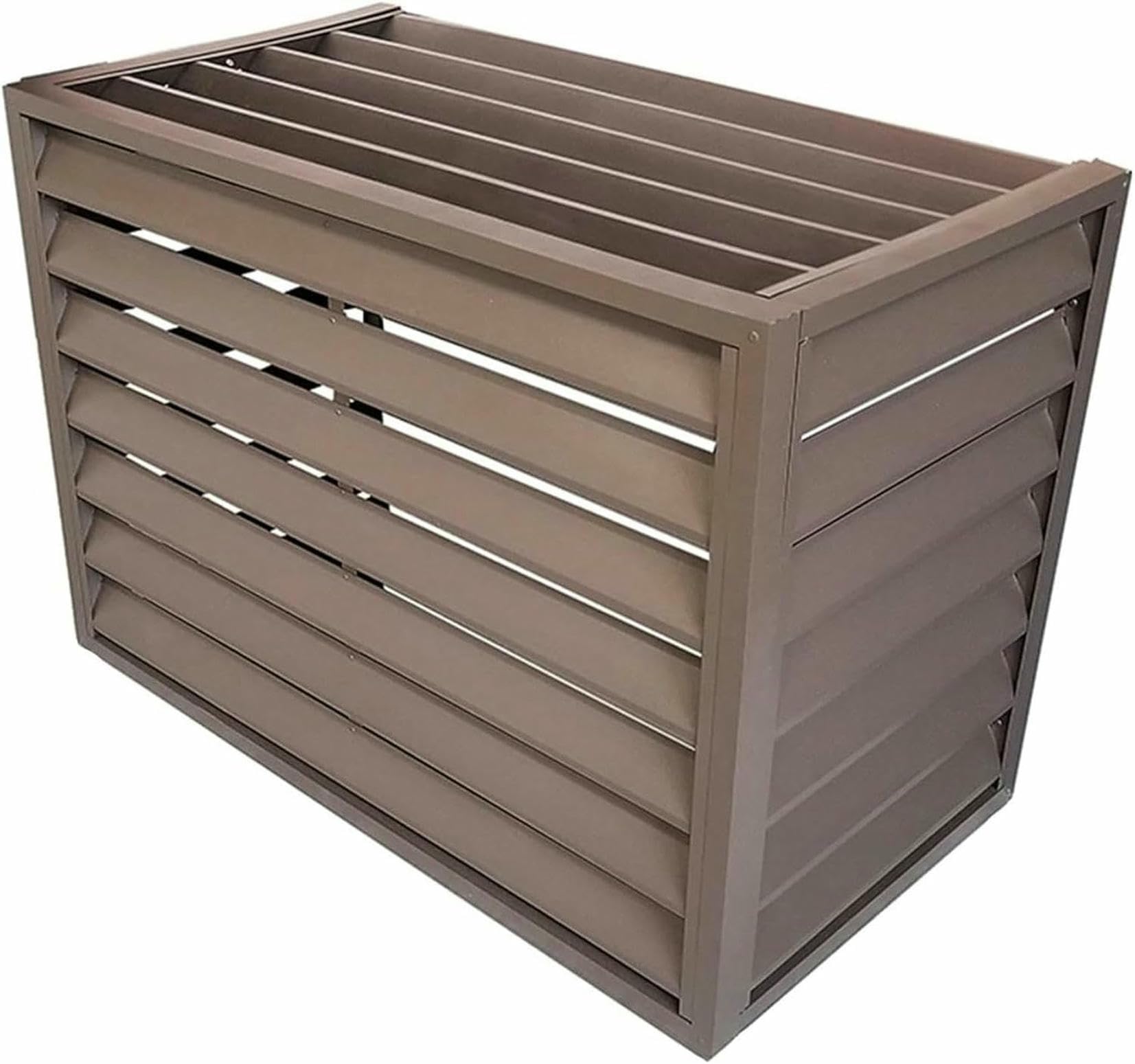 Cubierta para aire acondicionado central exterior aluminio para proteger botes de basura y jardín