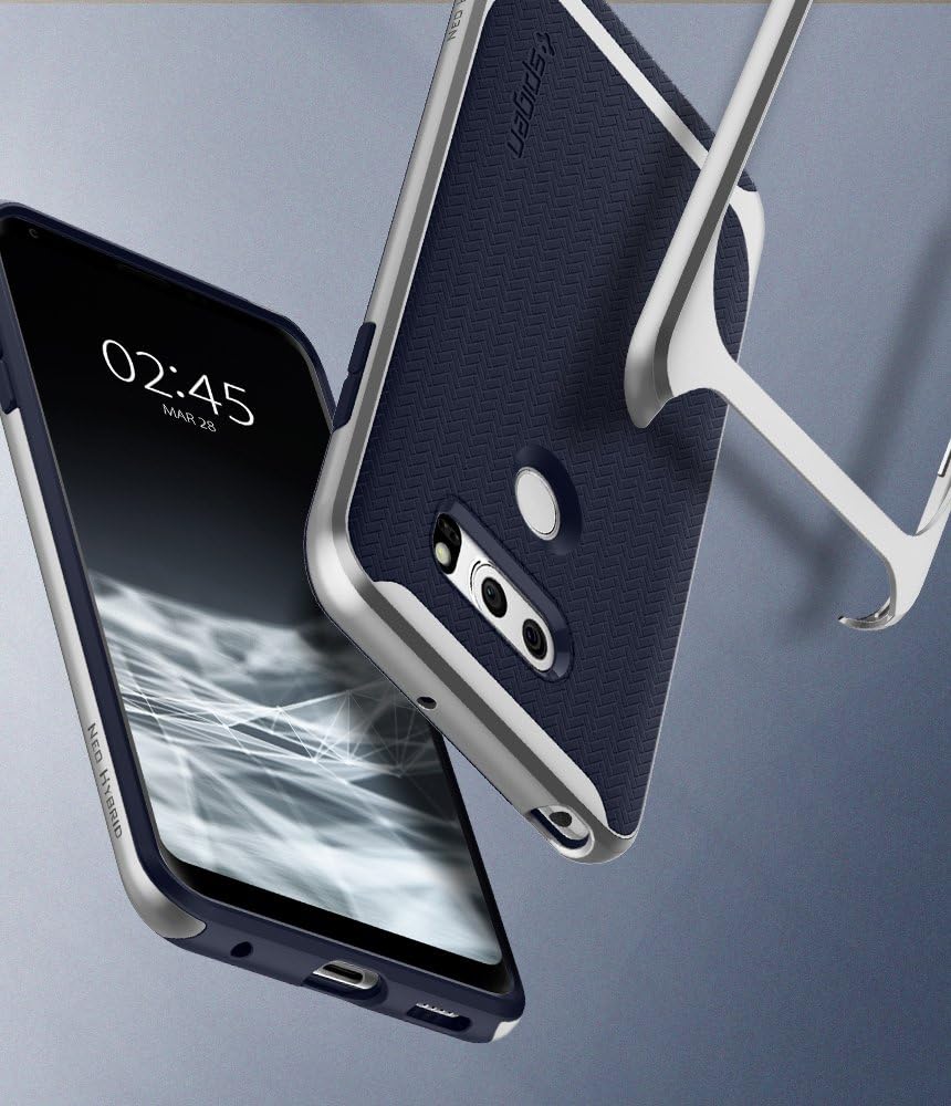 Spigen Neo Hybrid Designed for LG V30 / V30S / V30 Plus Case (2017) - Satin Silver