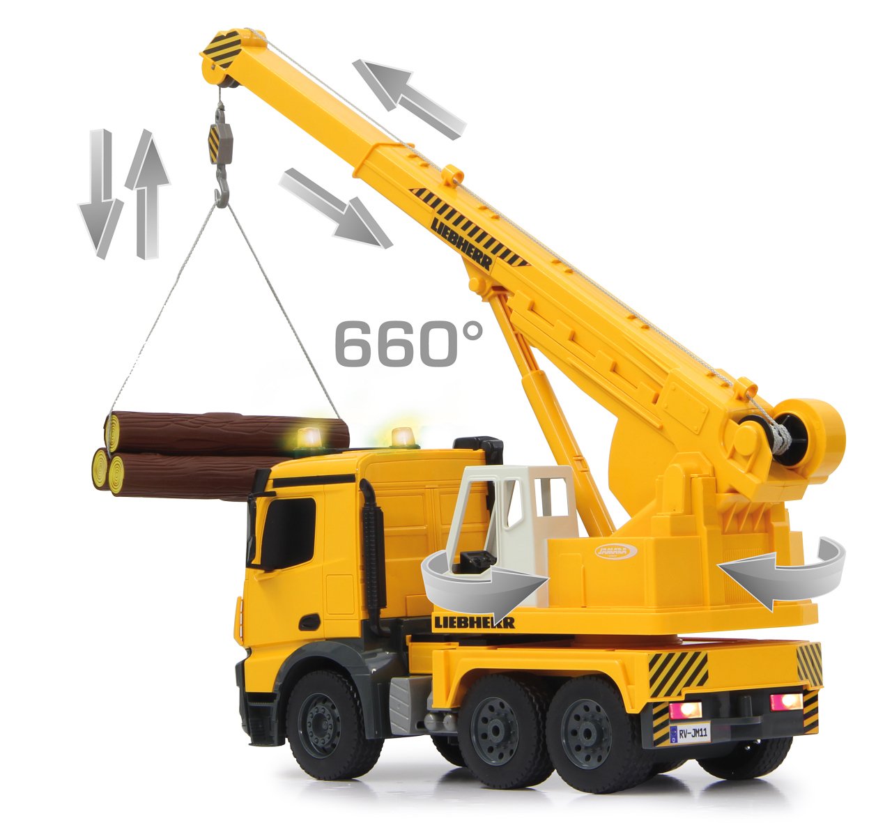 Jamara - Grúa Pesado Mercedes Liebherr 1:20 2,4 GHz (405034)