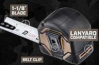 Vista 7 de Spec Ops Tools Cinta métrica de 16 pies, cinta de doble cara de 1 pulgada, estuche compuesto de grado militar, 3% donado a veteranos