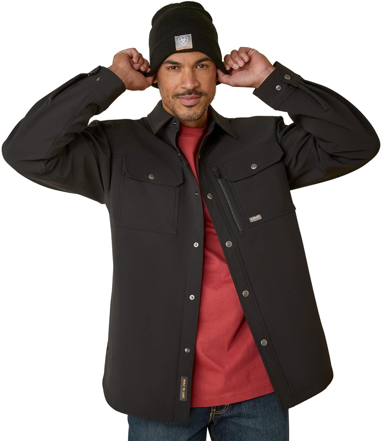 ARIAT Mens Rebar Durastretch Utility Softshell Shirt Jacket