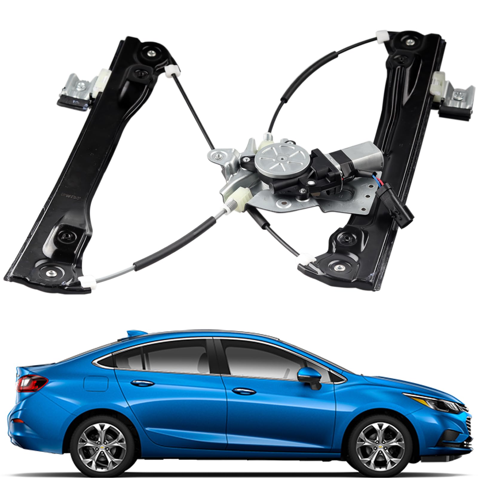 Photo 1 of Covnikyer Power Window Regulator Lift Assembly with Motor Compatible with Chevrolet Cruze 2011-2016 Replacement Front Right Passenger Side Door Window Regulator 95382557