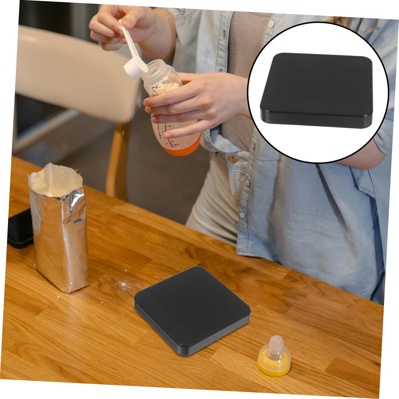 Bilancia Elettronica Portatile Precisione Capacità Ricaricabile con Timer Integrato con Controllo Automatico del Rapporto Acqua caffè da Caffè per Espresso e Filtro