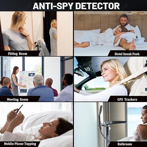 Miniatura 6 de Detectores de cámara oculta, detector antiespía, dispositivos ocultos, cámara espía de insectos, dispositivo de escucha RF, detector de rastreador