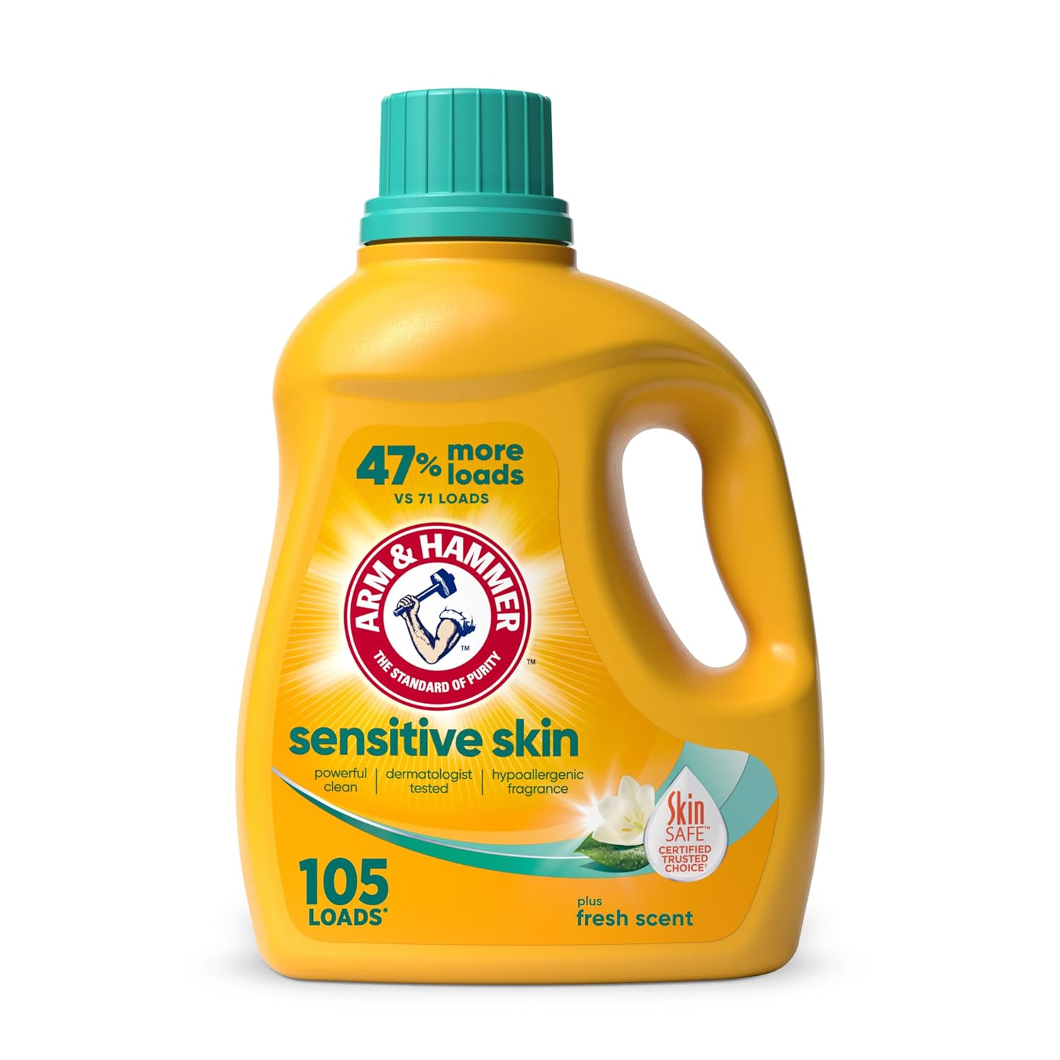 ARM HAMMER Sensitive Skin Liquid Laundry Detergent Fresh Scent 105 fl oz 105 Loads
