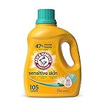 ARM & HAMMER Sensitive Skin Liquid Laundry Detergent, Fresh Scent, 105 fl oz, 105 Loads
