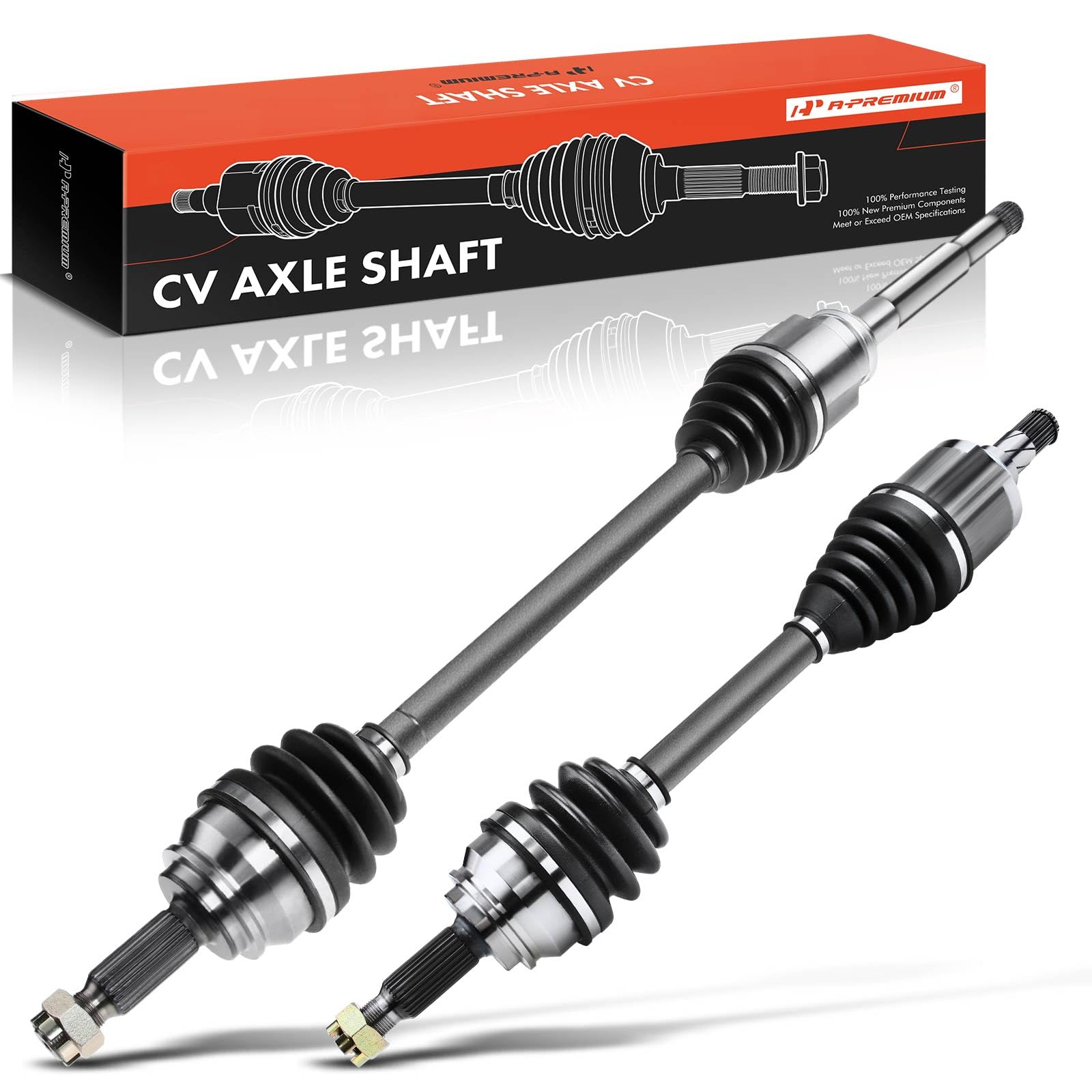 A-Premium Pair (2) Front CV Axle Shaft Assembly Compatible with Jeep Compass 2007-2017, Patriot 2010-2015 & Dodge Caliber 2007-2008, L4 2.4L, Driver
