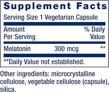 Life Extension Melatonin, 300 mcg, Sleep Support, 100 Capsules