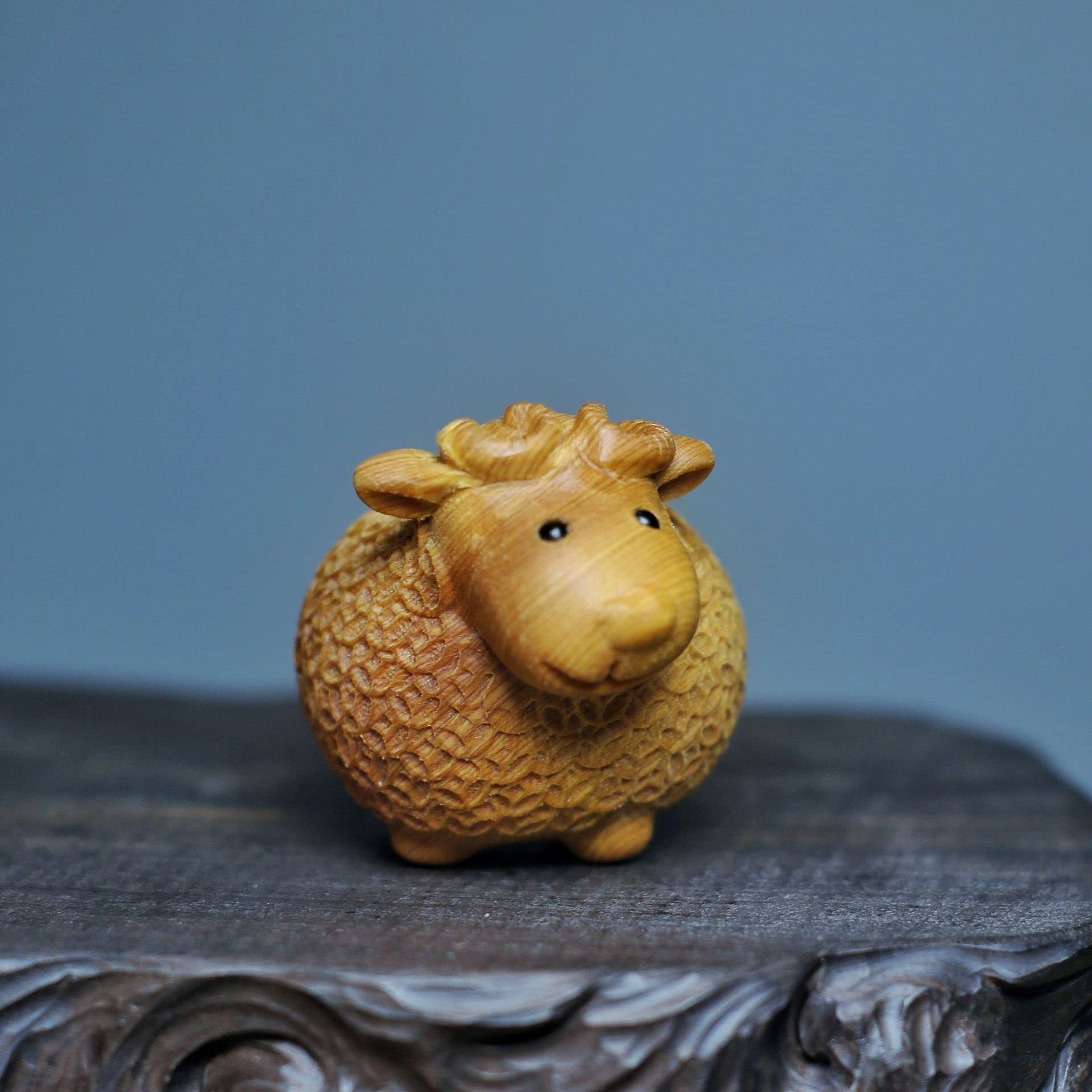 Amazon.co.jp: 木製ギフト 置物 ひつじ 羊 手作り置物 木制 動物 雑貨