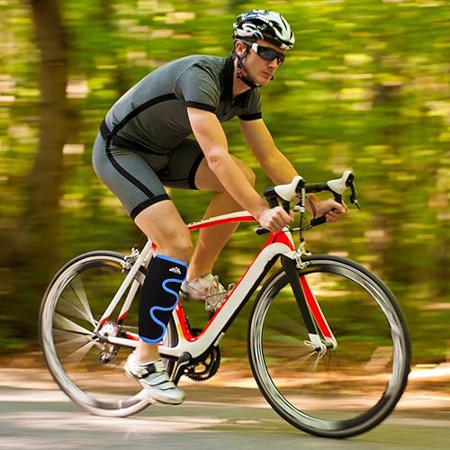 Miniatura 7 de supregear Soporte de pantorrilla, ajustable para la espinilla, manga de compresión para la pantorrilla, para aliviar la hinchazón muscular, alivio