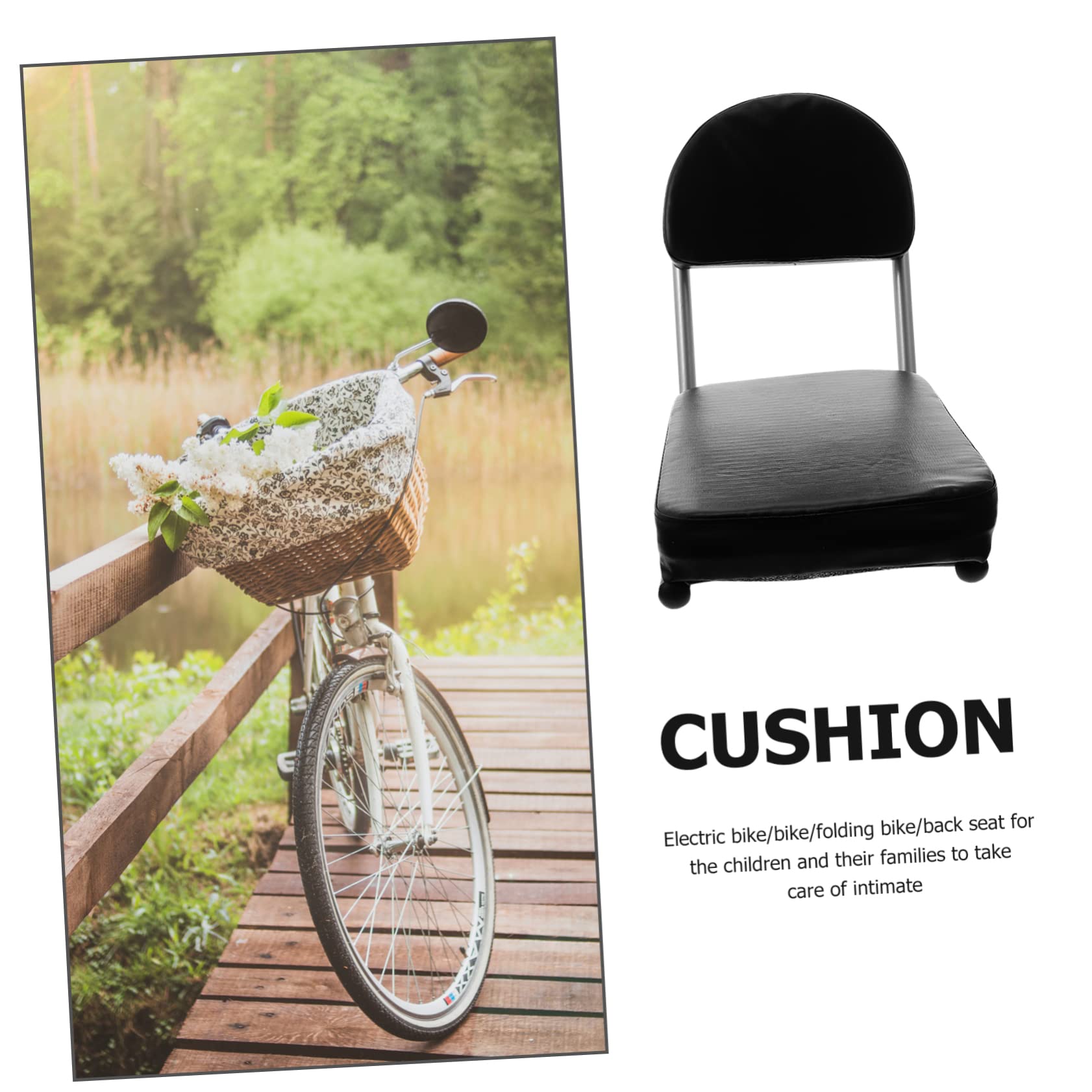 Cuscino Extra Morbido Per Seggiolino Posteriore Bici – Imbottito In Finta Pelle E Spugna, Per E-bike E Mountain Bike, Adatto Per Trasporto Passeggeri