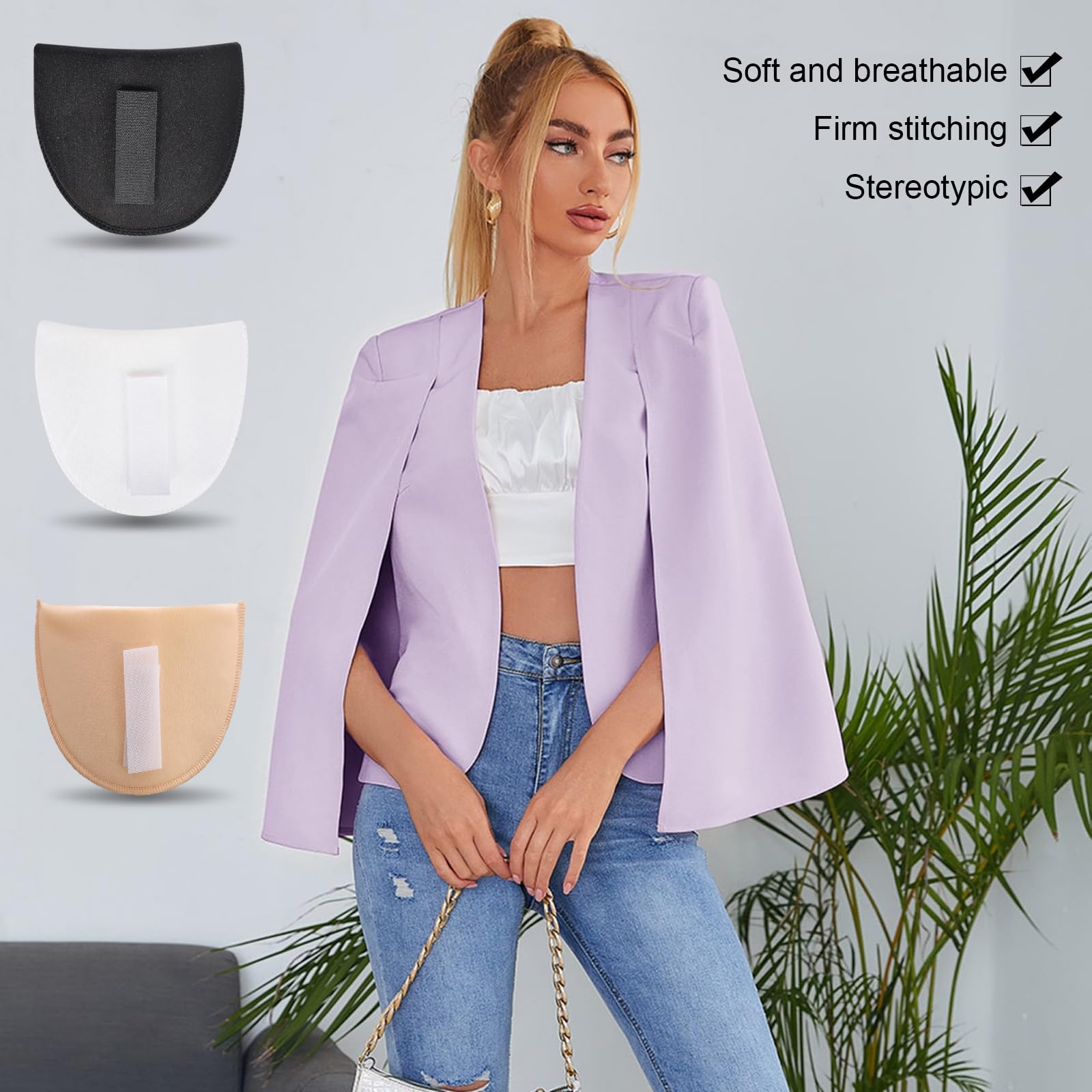 Spalline Morbide In Schiuma Per Donne - Antiscivolo, Riusabili, Per Migliorare Silhouette E Postura - Foto 6