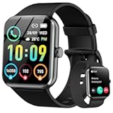 Smart Watch&lpar;Answer&sol;Make Call&rpar;&comma; 1&period;85" Smartwatch for Men Women&comma; 100&plus; Sport Modes&comma; Pedometer&comma; IP68 Waterproof Fitness Tracker&comma; Heart Rate&sol;Sleep Monitor&comma; Smart Watches for Android & iOS &lpar;2 Straps&rpar;