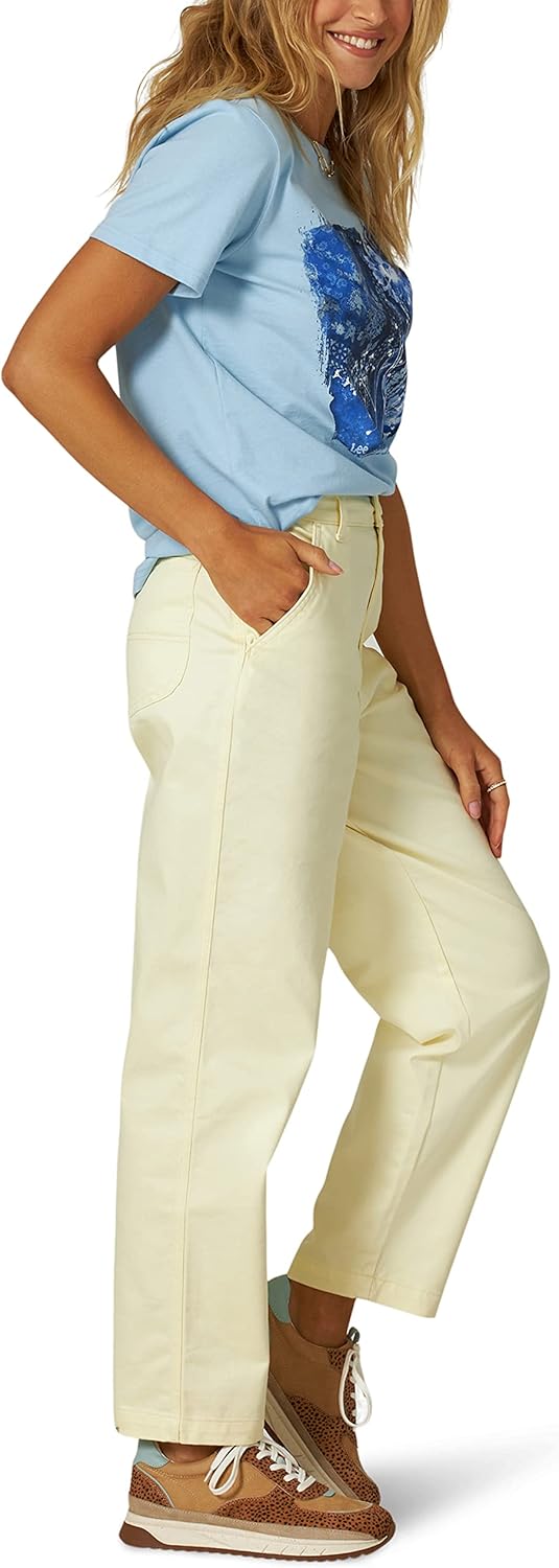 Lee Womens High Rise Chetopa Flat Front Chino Pant - Image 5