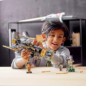 LEGO NINJAGO Legacy Boulder Blaster 71736 Airplane Toy Featuring Collectible Figurines, New 2021 (449 Pieces)