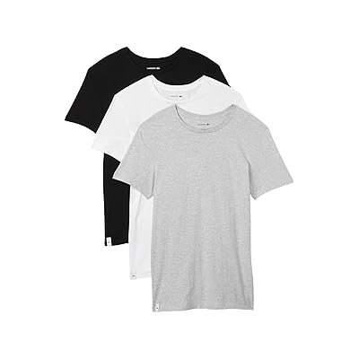 Lacoste 3 Pack Crew Neck Slim Fit Essential T Shirt Men