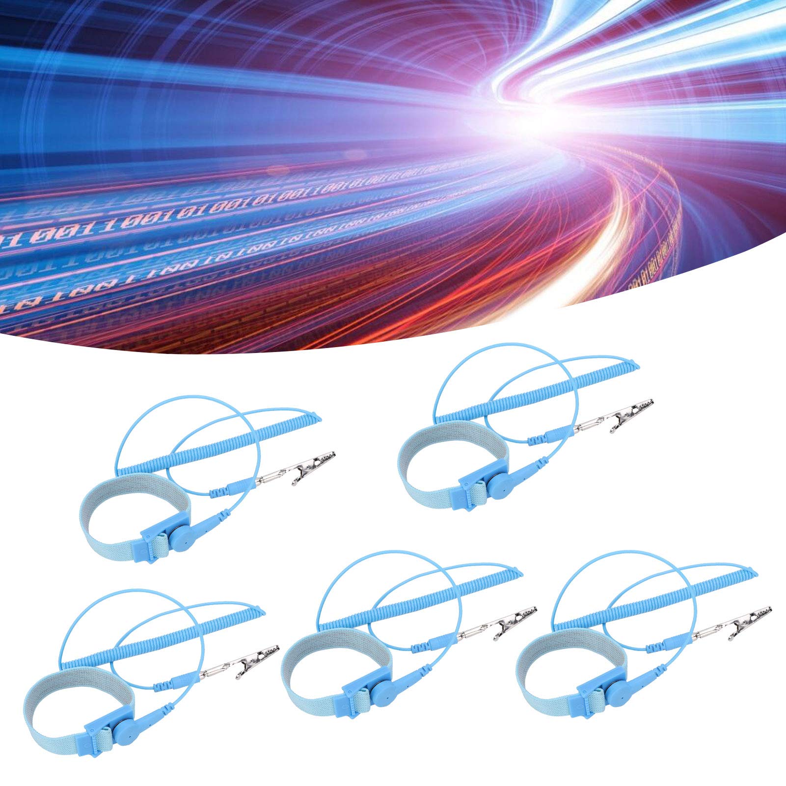 10pcs 1.8M X 2.0mm Antistatic Bracelet Grounding Electrostatic Discharge Wrist Strap