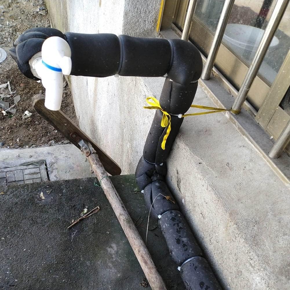 Pipe Insulation Foam, Flexible Heat Insulation Pipe for Air Conditioner Outdoor Hot and Cold Water(25MMx30MMx1.9M)