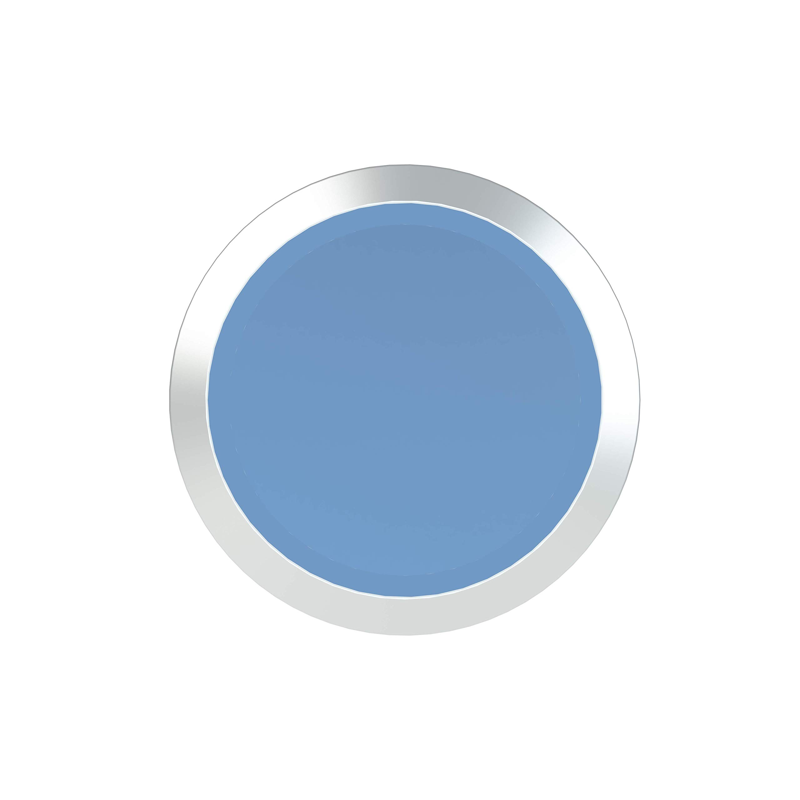 ABB MP1-30L Modular Pushbutton, Momentary, Flush, Blue, Non-Illuminated, Chrome metal, No Contact Block (ABB1SFA611100R3004)