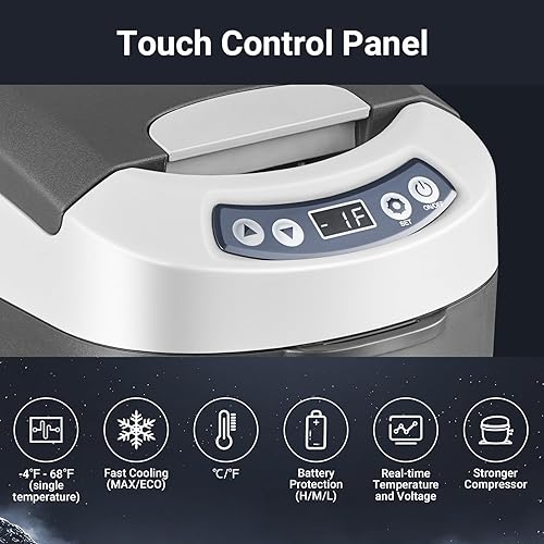 Miniatura 4 de Bodega - Refrigerador portátil de 12 voltios para auto refrigerador para automóvil de una zona control con aplicación capacidad de 27cuartos de