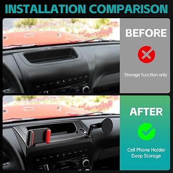 磁気ダッシュ電話マウント 2011-2017 Jeep Wrangler JK JKUアクセサリー用 マルチマウント電話ホルダー 延長アームメタルロッド付き ダッシュボードストレージトレイ 追加のクリップブラケット付き JL JLU非対応