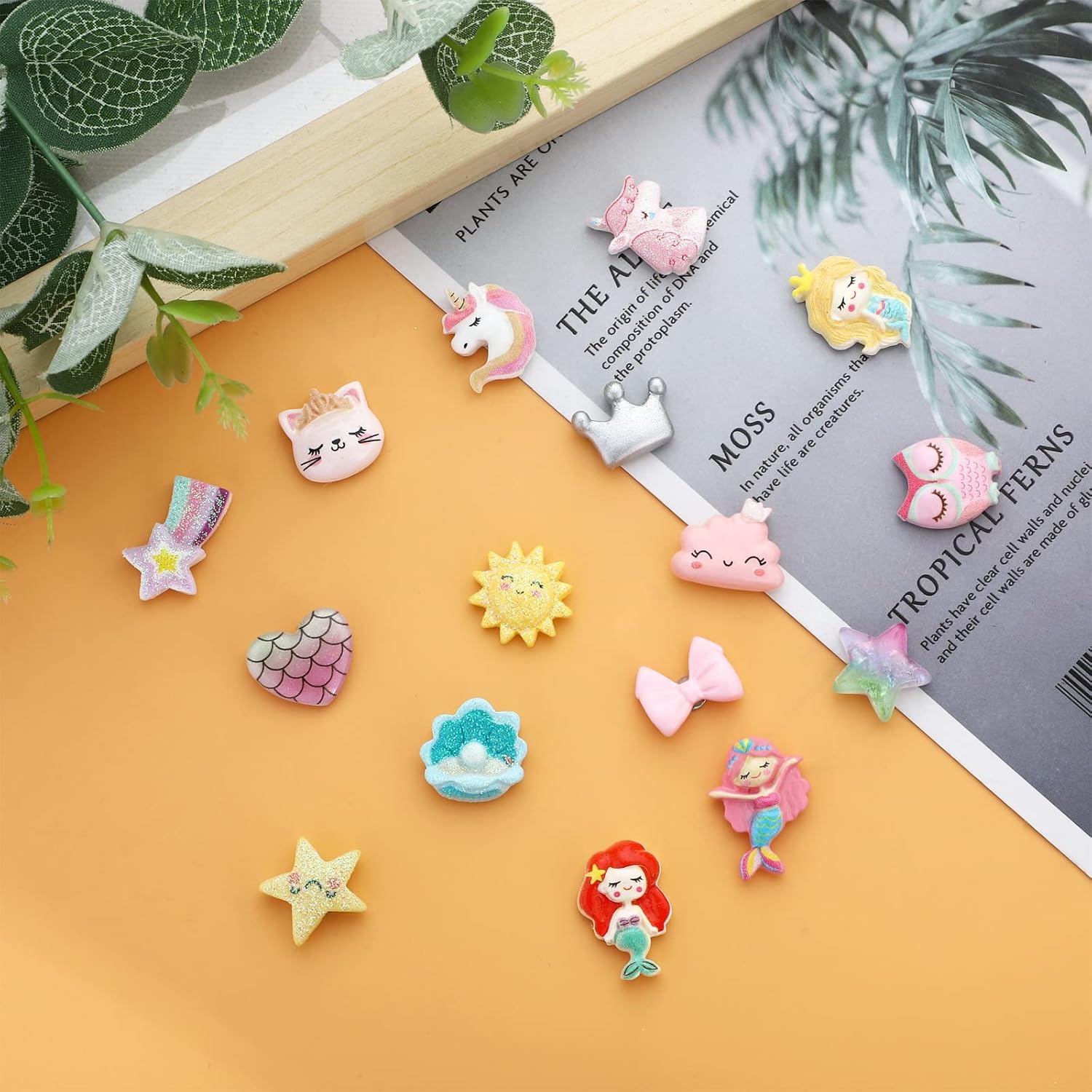 NEWITIN 30 Pairs Magnetic Stud Earrings for Girls Clip on Earring Hypoallergenic Magnet Studs Non Piercing Girls Earring Cute Magnetic Earrings for Kids Women - Image 4