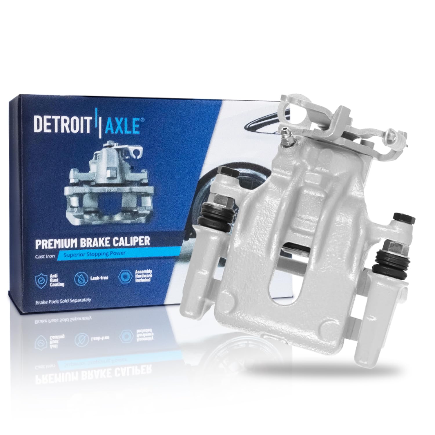 Detroit Axle - Rear Left Brake Caliper for 2002 2003 2004 Ford Focus