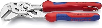 KNIPEX Tools 86 05 180 T BKA 7 Pliers Wrench with Tether Attachment-Comfort Grip