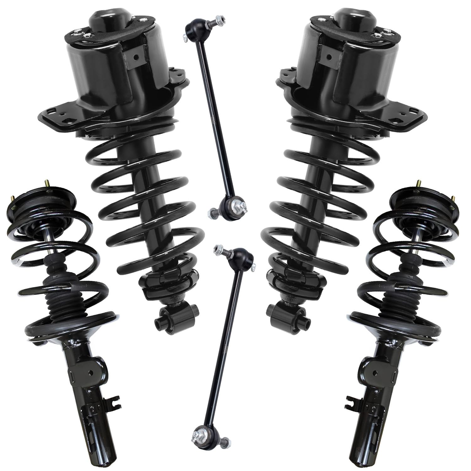 Detroit Axle - FWD 6pc Struts Sway Bar Links for 2005-2007 Mercury Montego