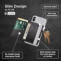 Vista 2 de Billetera Adhesiva para Teléfono para la Parte Posterior del iPhone o Android Estuche con 6 Fundas para Tarjetas de Crédito - Bolsillo