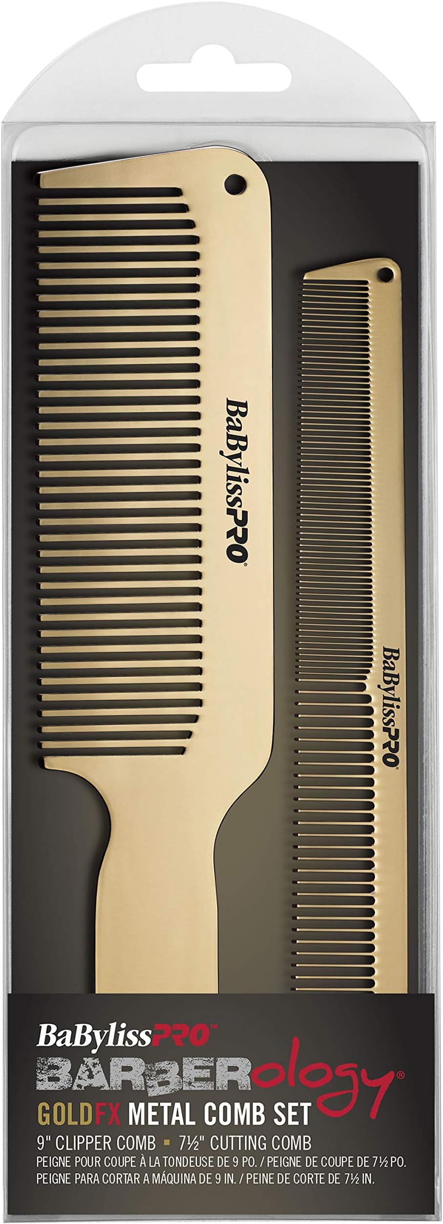 GOLDFX Metal Comb 2-Pack