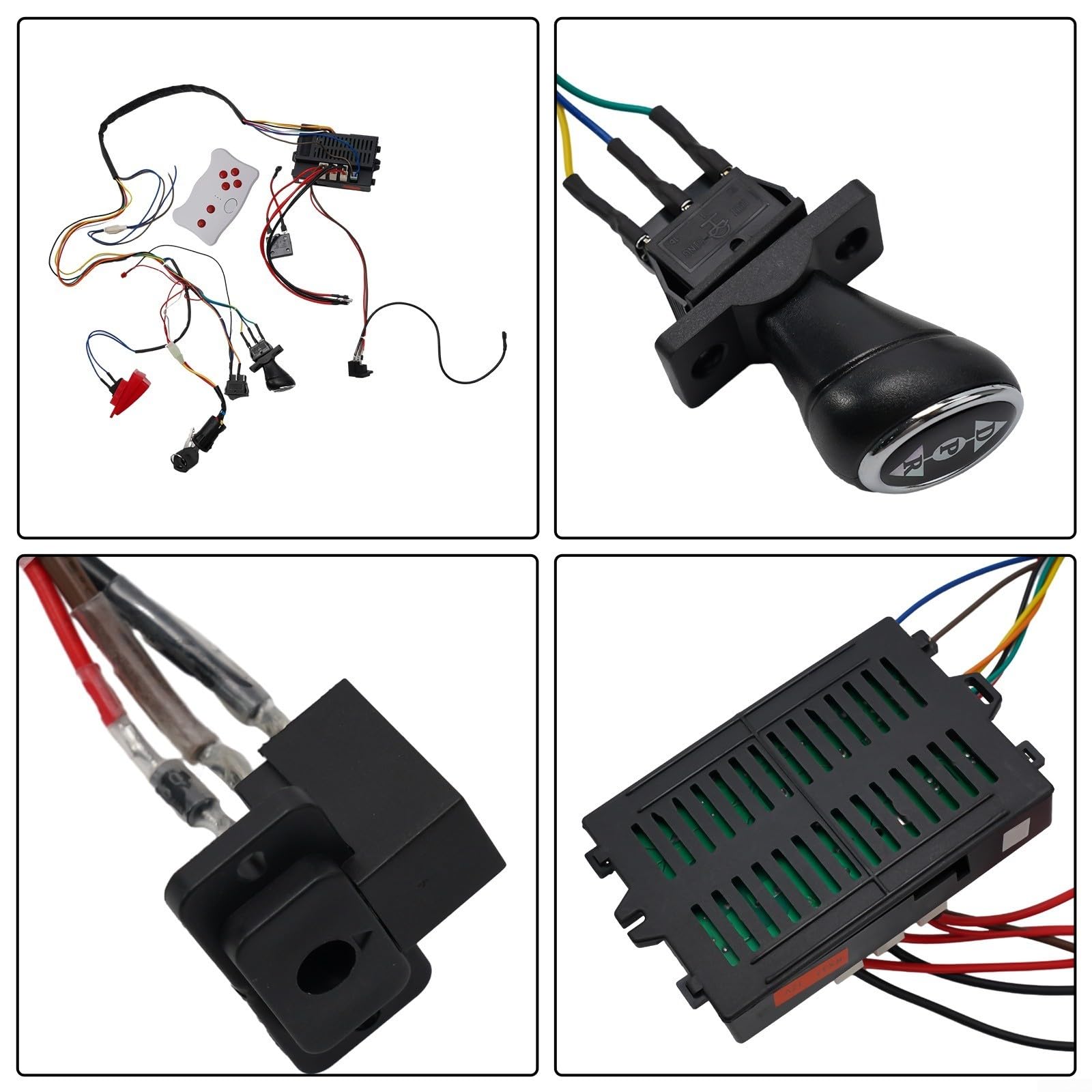 Weelye - Kit ricevitore telecomandato 2,4 G per bambini, per auto elettrica, set di interruttori con avvio delicato, RX18 6V/RX23 12V/RX37 12V compatibile (RX37 12V A)