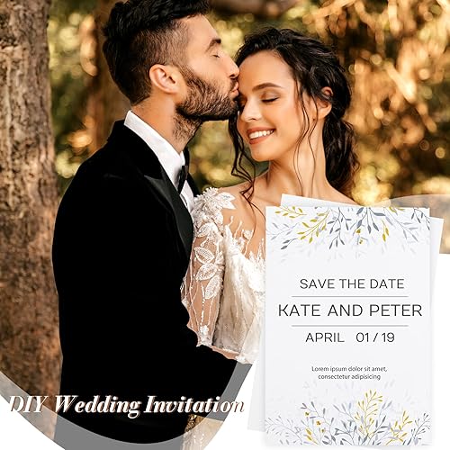 Miniatura 4 de Seajan 300 hojas de cartulina de invitación de 6 x 9 pulgadas, papel de impresora pesado, cartulina blanca, papel grueso de 93 libras, cubierta de