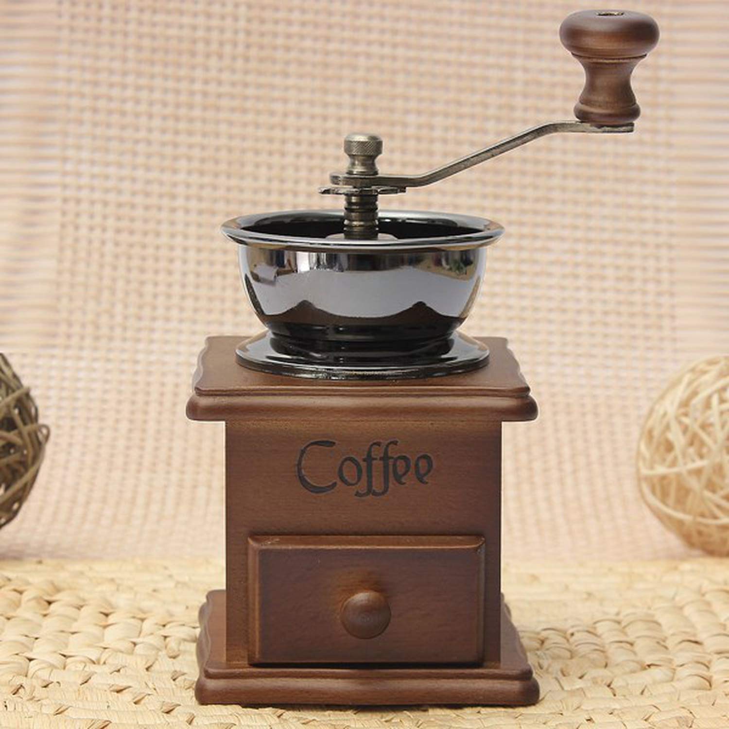 Moulin à café machine Moledor broyage machine Moulin à café manuel Molinillo de café antique à la main Moulin à café comme sur l'image