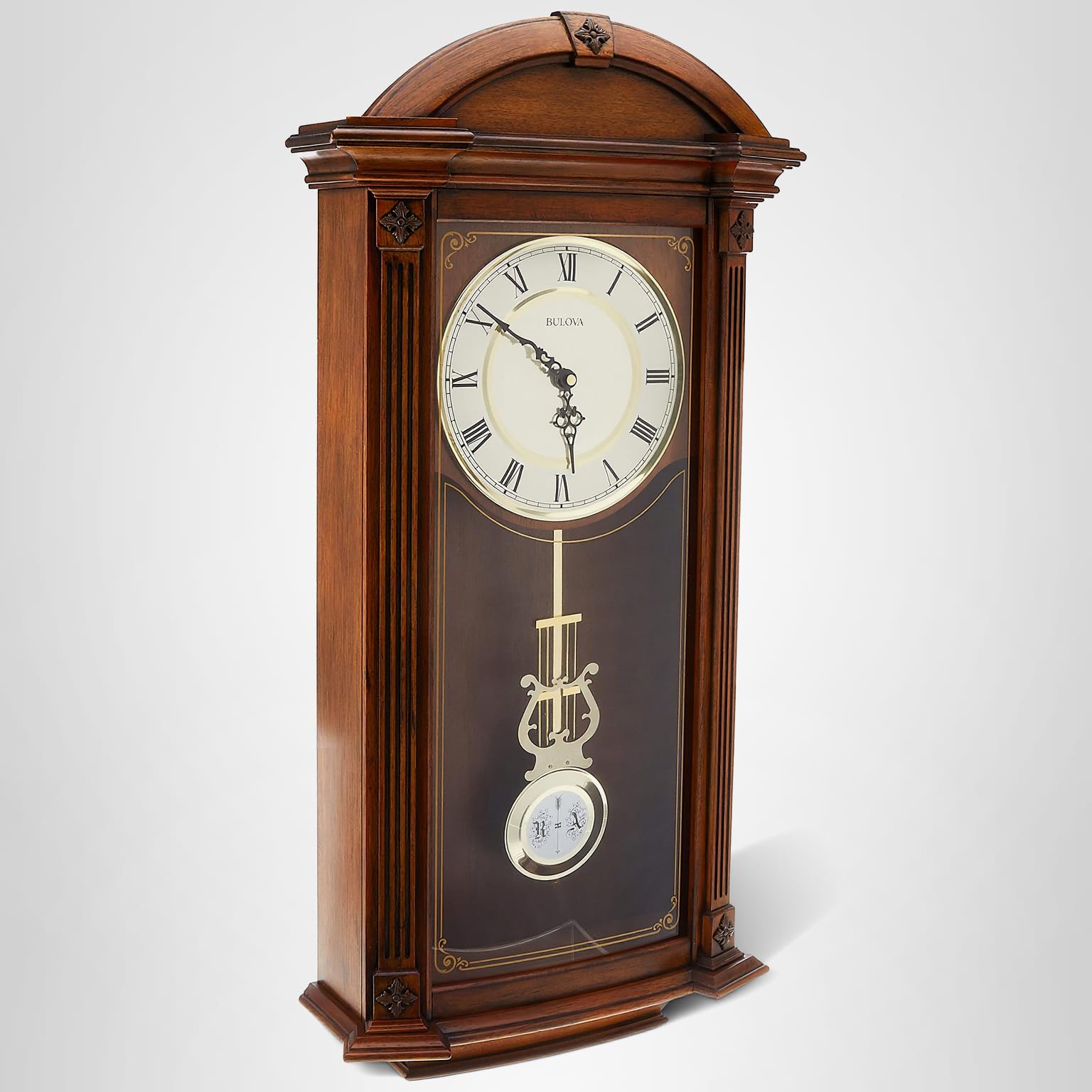 Amazon.com: Bulova C4331 Hartwick Chiming Clock, Walnut 29.75 x 14