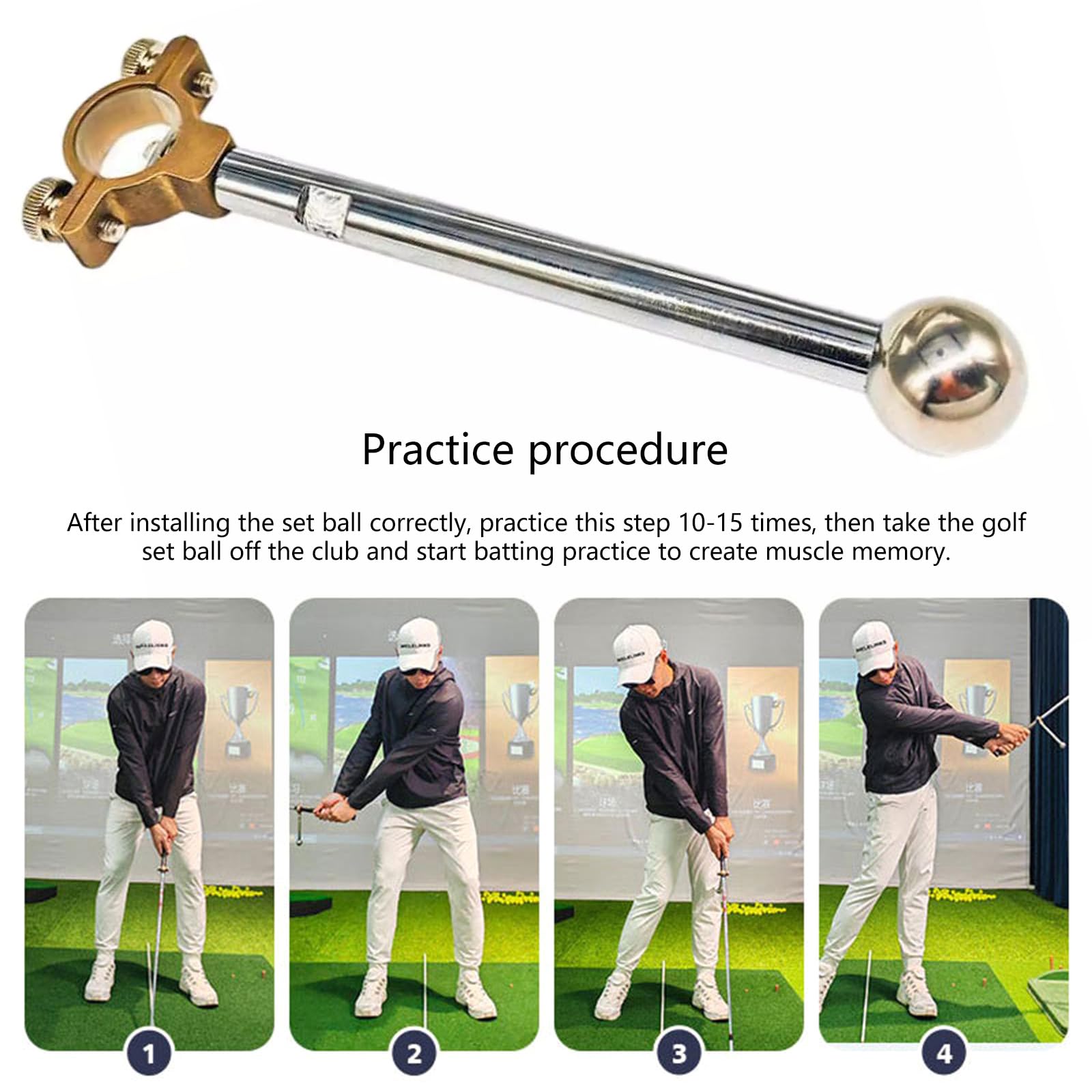 Golfsschaukel Haltungslokalisierer Tragbarer Golfschaukel Hilfsmittel Schwungarm Haltungskorrektur Golf Handgelenk Scharnier Trainer