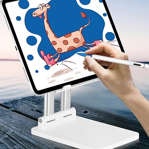 Miniatura 12 de Pepper Jobs Soporte para tableta sólido y resistente, doble tubo plegable para iPad Pro, universal, soporte de monitor portátil, altura ajustable