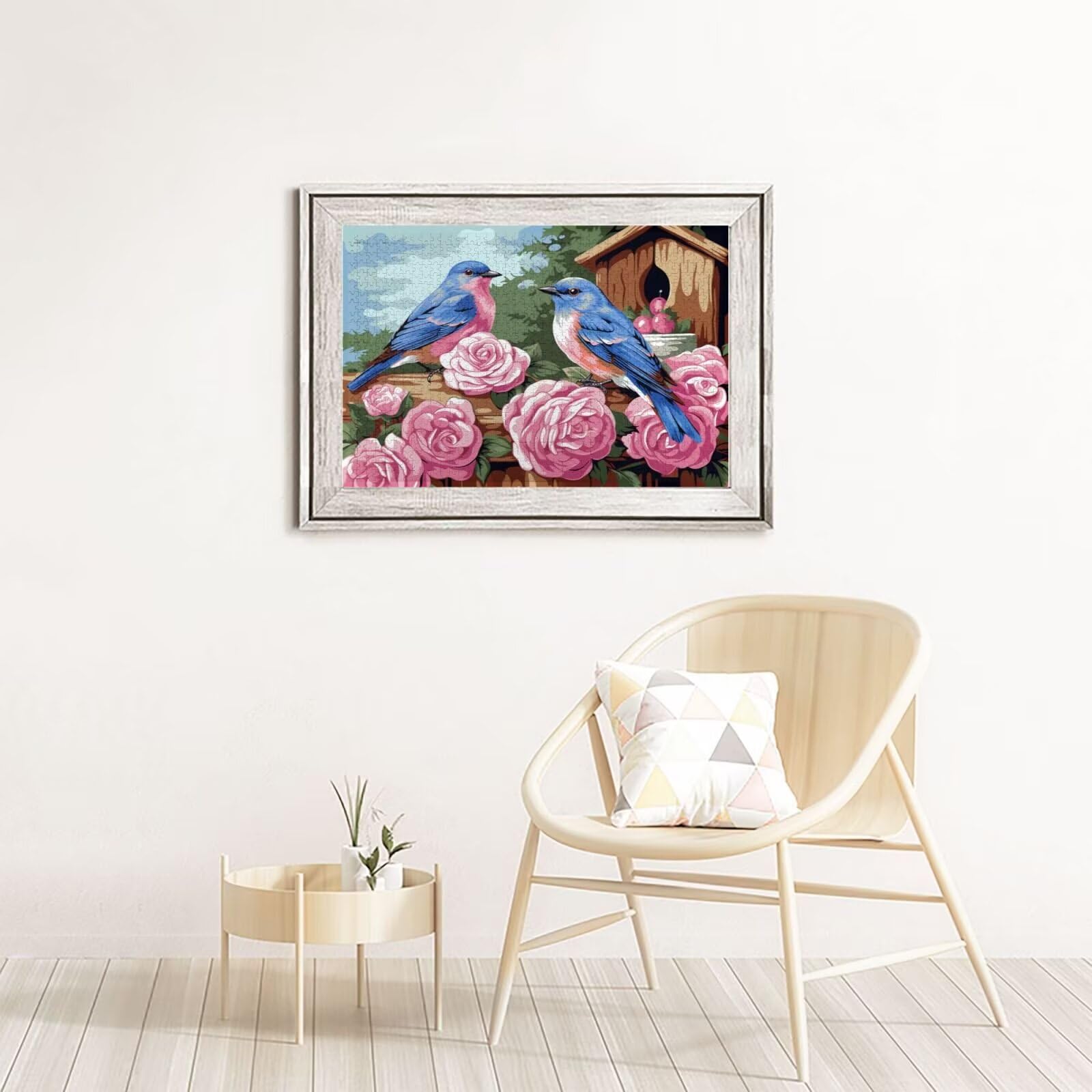 Puzzle 2000 Teile, Puzzle Erwachsene, Holzpuzzle Rose Impossible Jigsaw, Clevere Rätsel, HD Farbe Jigsaw mit Geschenkbox Verpackung for Aesthetic Room Decor, Geschenke für Frauen Vogel 100x70cm p-1620