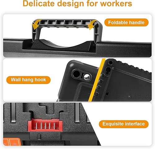 Miniatura 6 de Reemplazo del cargador de batería de 20V para estación de cargador de batería de 1220V Negro