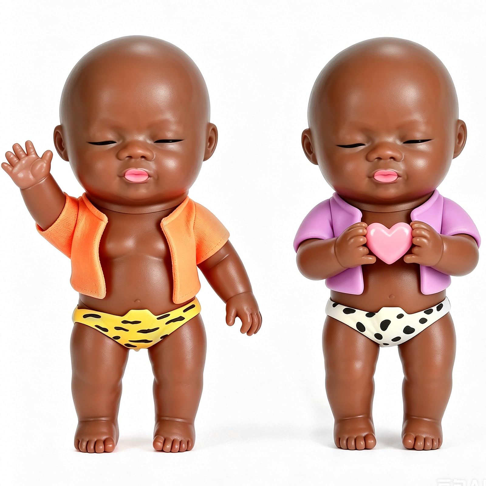 2PCS Ugly Baby Dolls Squishy, Slow Rising Squeeze Fidget Toys, Sugar Filled Squishies Stress Balls for Adults Kids Autism Anxiety Relief Stocking Fillers.