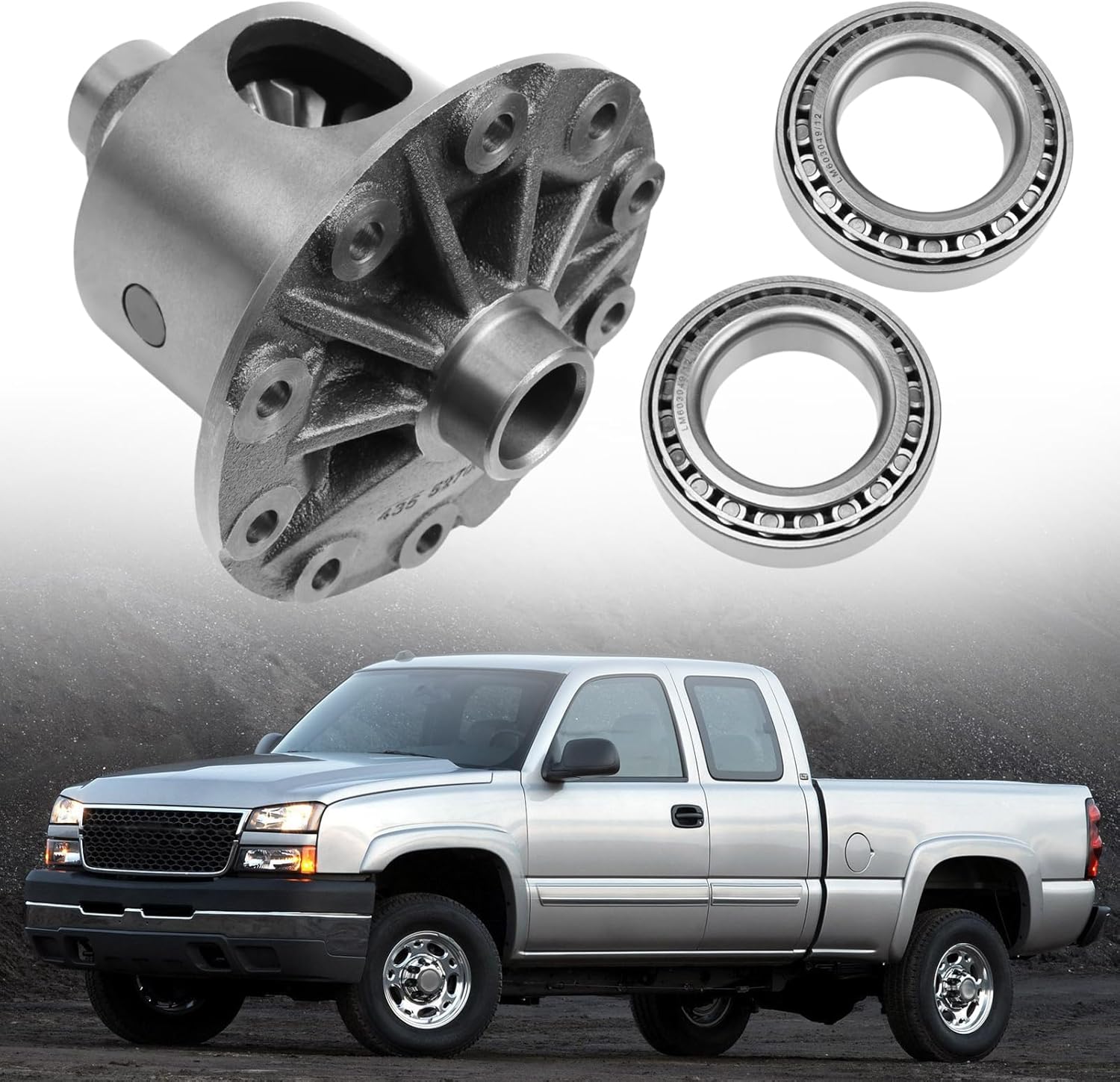 Rear differential Open Loaded Carrier Case for Escalade S10 Silverado Tahoe Trailblazer Sierra Yukon 8.5" 8.6" 30 spline 10 Bolt - 2.73-5.13Ratios Limited Slip Locker with Bearing LM603049 L