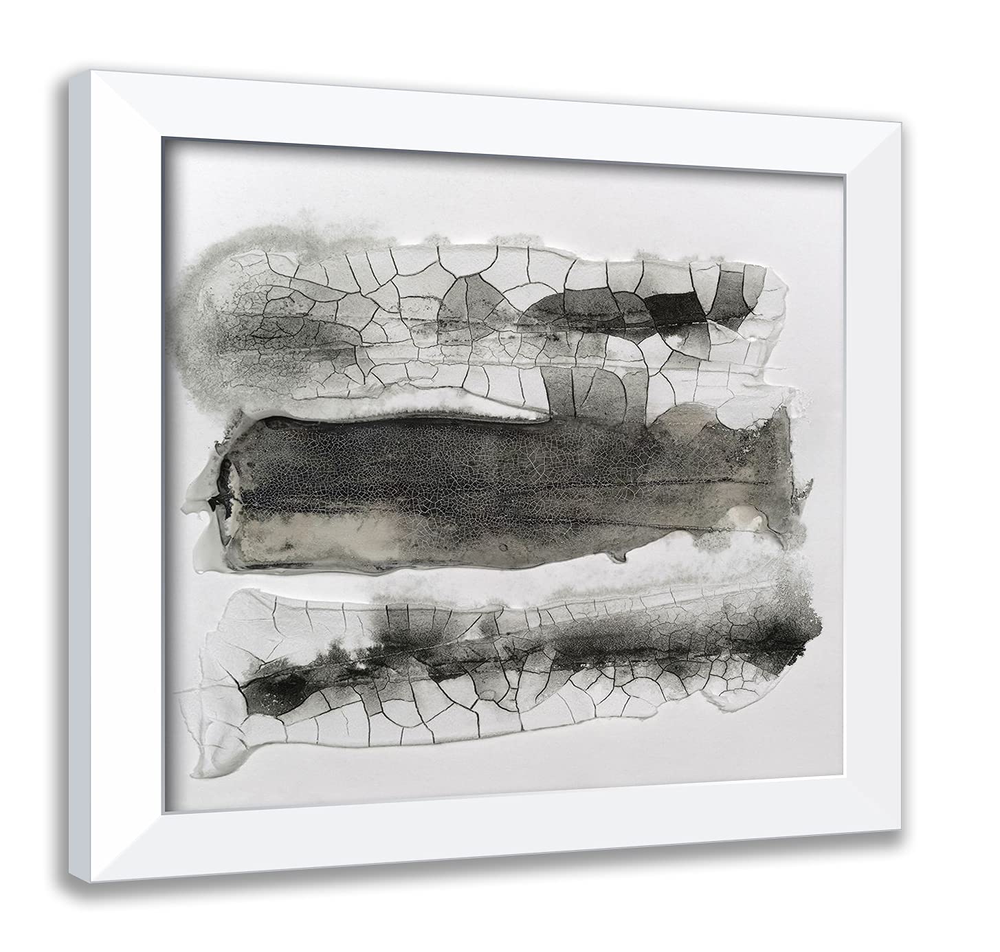 ArtDirect Finch, Scherrer 20x20 White Modern Framed Art Print Titled: Cut Glass II