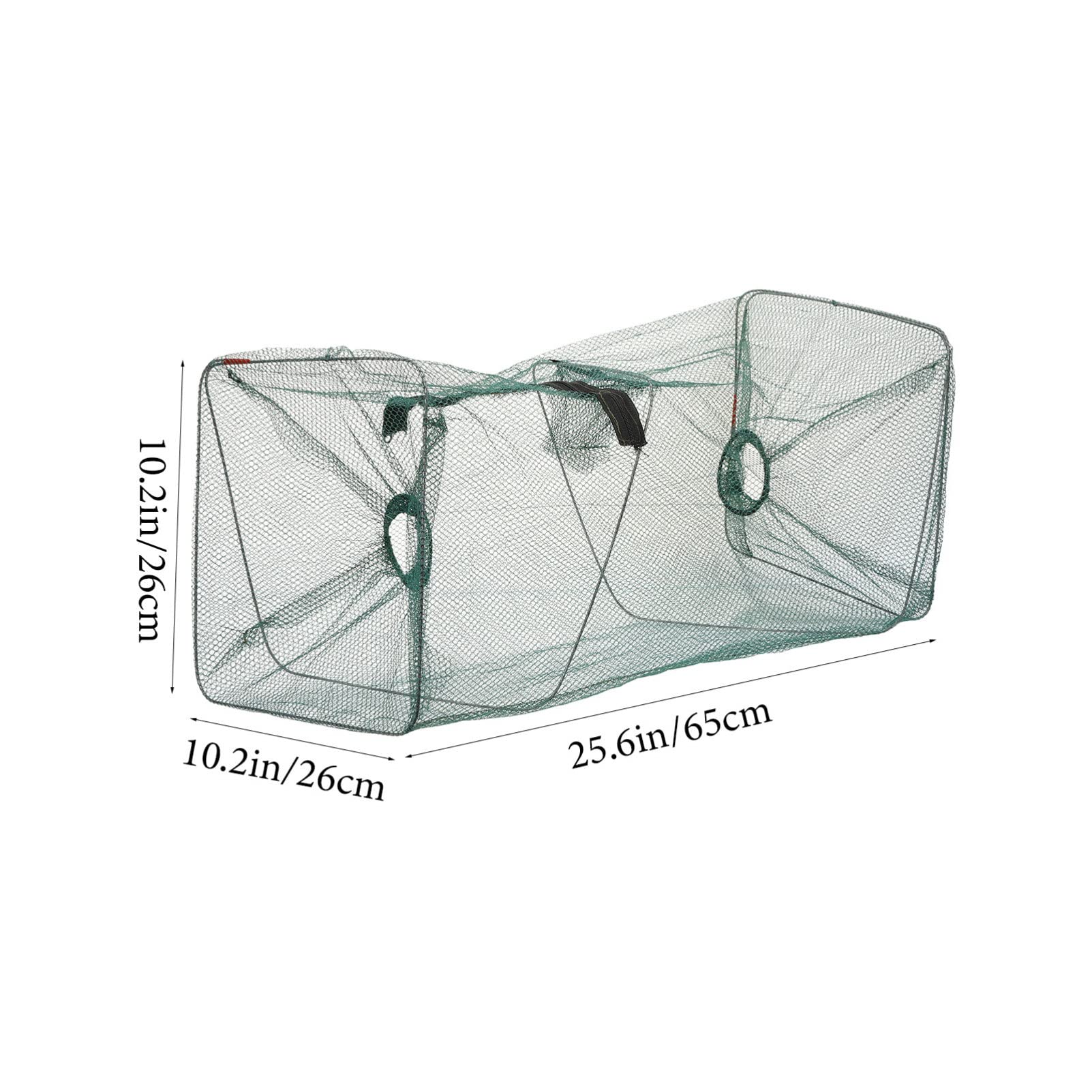 Toyvian Jaula Plegable para Camarones y Peces de Almacenamiento de Nylon Bolsa de Pesca Portátil de Limpiar Grande