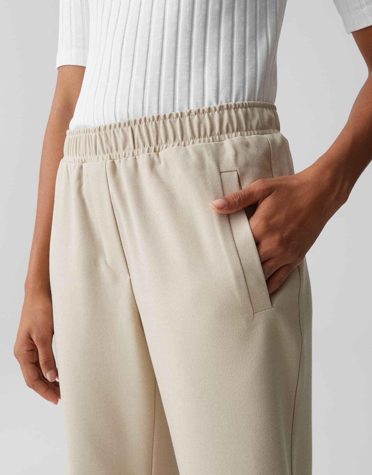 OPUS Damen City Pants | MYHA Flow Relaxed City Pants in feiner Mélange Optik
