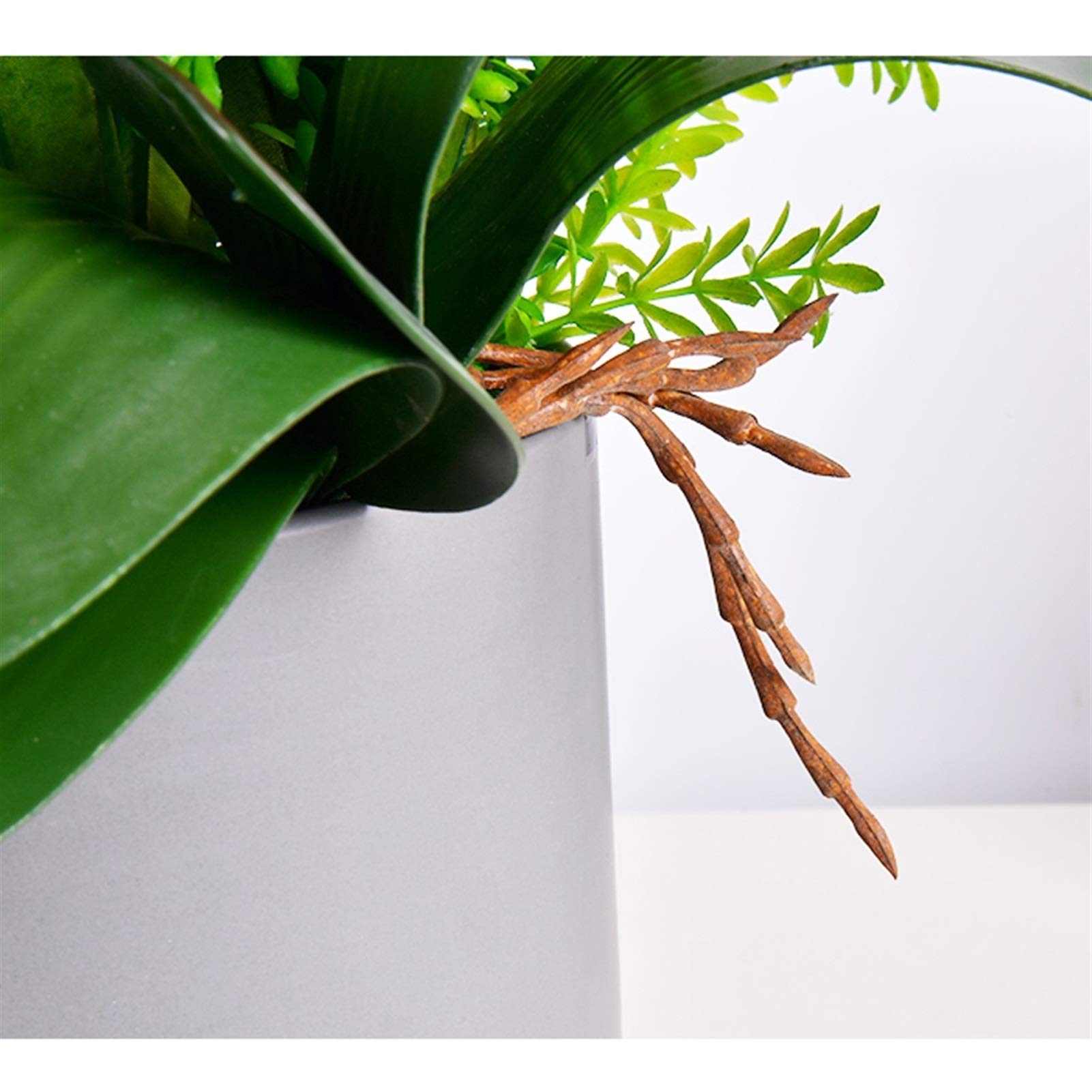 Sztuczny Kwiat W Doniczce, Sztuczne Kwiaty W Wazonie, Storczyk Phalaenopsis, Sztuczne Kwiaty W Wazonie, Ozdoby Stołu W Jadalni, Wystrój Salonu, Biało-Różowa Szt(Różowy)