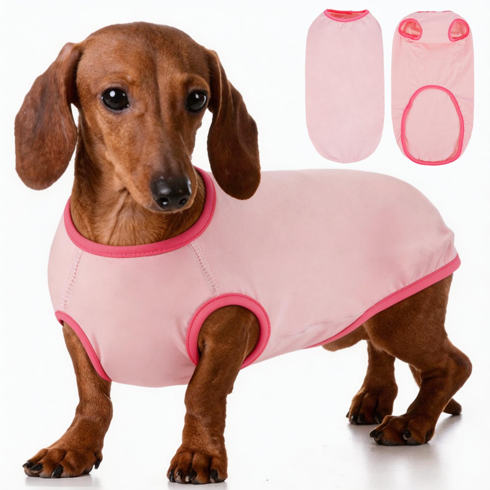 Hjyokuso Dachshund Jumper, Sausage Dog Jumper, Dog Shirts For Large Dogs, Dog Fleece Vest Sweater Stretch Sweatshirt, Lightweight Pullover, Spring Autumn Winter Dog Clothes For Miniature Dachshund L